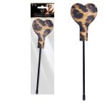 LEOPARD FRENZY HEART SHAPED PADDLE - Korbácsok - Pálcák - Paskolók