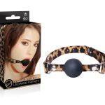 LEOPARD FRENZY SILICONE GAG BALL - Szájpöckök