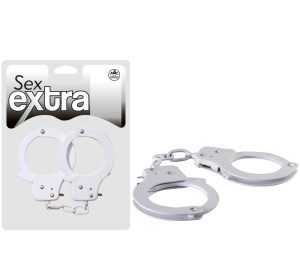 SEX EXTRA - METAL CUFFS WHITE - Bilincsek - Kötözők