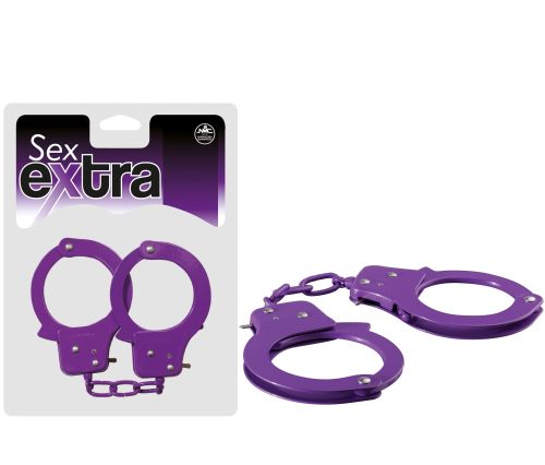 SEX EXTRA - METAL CUFFS PURPLE - Bilincsek - Kötözők