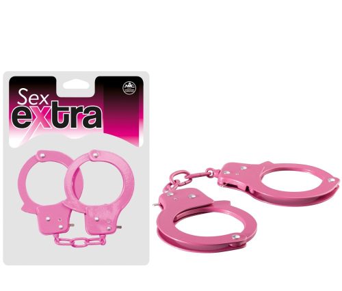 SEX EXTRA - METAL CUFFS PINK - Bilincsek - Kötözők