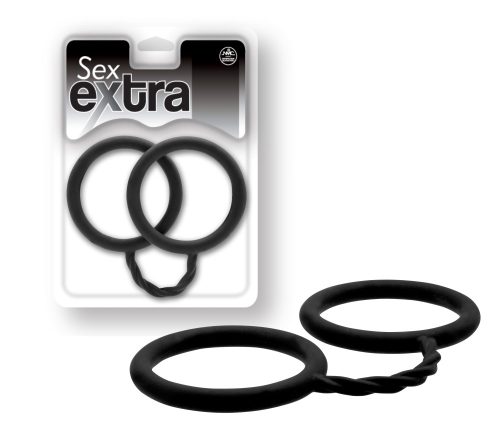 SEX EXTRA - SILICONE CUFFS BLACK - Bilincsek - Kötözők