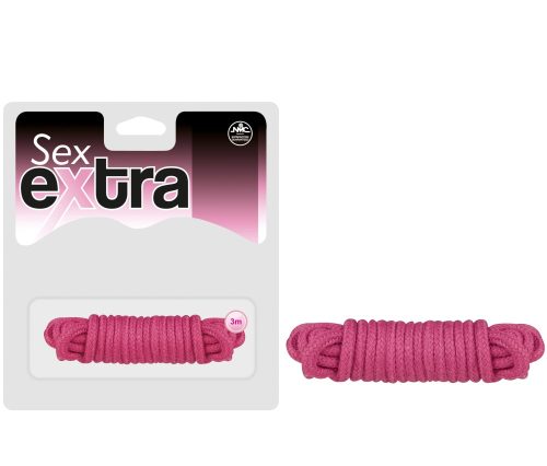 SEX EXTRA - LOVE ROPE BURGUNDY - Bilincsek - Kötözők