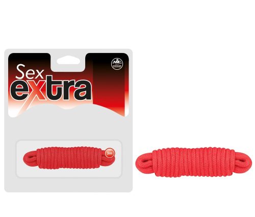 SEX EXTRA - LOVE ROPE RED - Bilincsek - Kötözők