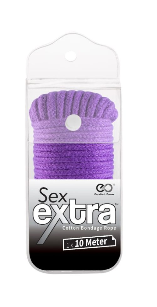 SEX EXTRA - SILKY BONDAGE ROPE PURPLE - Bilincsek - Kötözők