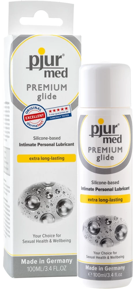 pjur® med PREMIUM glide - 100 ml bottle - Szilikonbázisú síkosítók