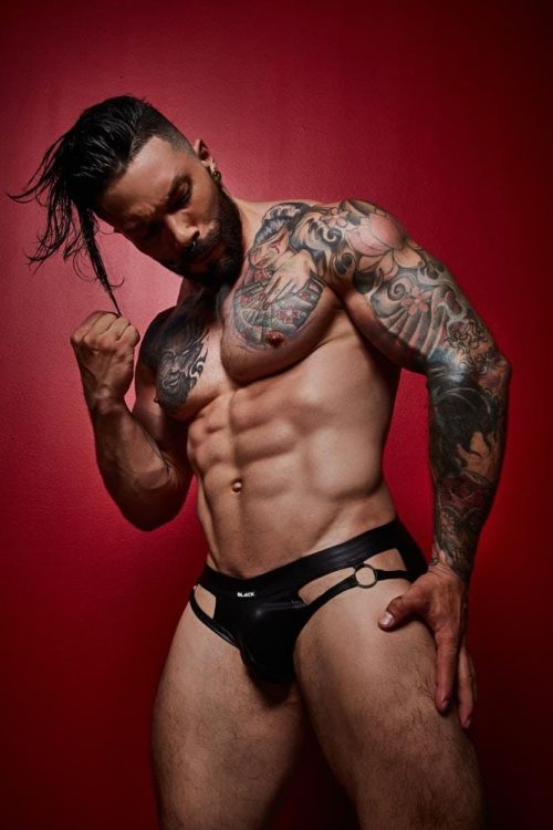 BL4CK by C4M-Dungeon Black Jockstrap L - Férfi ruházat