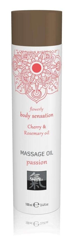 Massage oil passion - Cherry & Rosemary oil 100ml - Masszázsgyertyák és olajok