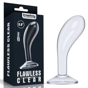 6.0'' Flawless Clear Prostate Plug - Prosztata masszírozók