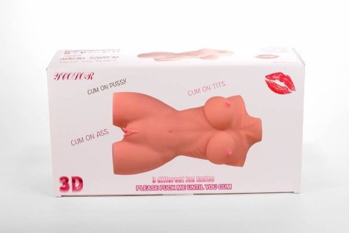 Double Hole 3D Masturbator - Férfi maszturbátorok