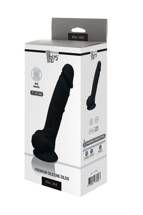 Dream Toys Real Love Dildo 7 inch Black - Dongok - Dildók