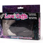 Love Cuffs Black Plush - Bilincsek - Kötözők