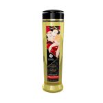 EROTIC MASSAGE OIL 240 ml / 8 oz SPARKLING STRAWBERRY WINE - Masszázsgyertyák és olajok