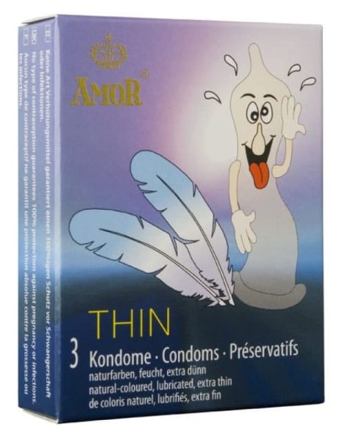 AMOR Thin / 3 pcs content - Óvszerek