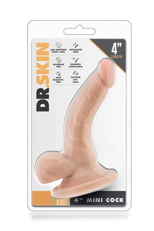 Dr. Skin 4 inch Mini Cock Beige - Dongok - Dildók