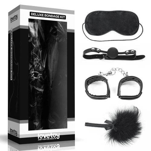 Deluxe Bondage Kit Black IV - Szettek (bdsm)