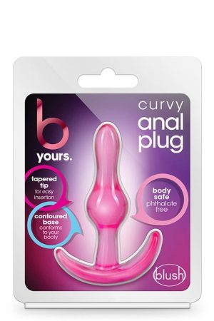 B YOURS CURVY ANAL PLUG PINK - Fenékdugók