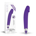 Rechargeable IJOY Silicone Dildo Purple - Realisztikus vibrátorok