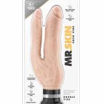 Mr. Skin Double Vibe Cock Beige - Realisztikus vibrátorok