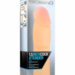 Performance 1.5 inch Cock XTender Beige - Péniszköpenyek - Hosszabbítók