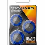 Stay Hard Beaded Cockrings Blue - Péniszgyűrűk - Mandzsetták