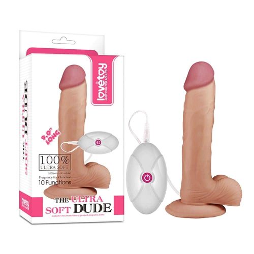 9" The Ultra Soft Dude - Vibrating Flesh - Realisztikus vibrátorok