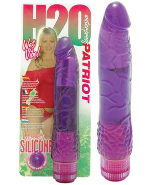 H2O Patriot Waterproof Vibrator Purple - Realisztikus vibrátorok