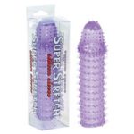 Super Stretch Lilac Silicone Sleeve - Péniszköpenyek - Hosszabbítók