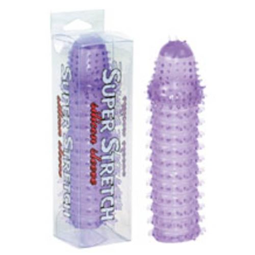 Super Stretch Lilac Silicone Sleeve - Péniszköpenyek - Hosszabbítók