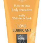 Love Lubricant edible - White Tea & Peach 75ml - Vízbázisú síkosítók