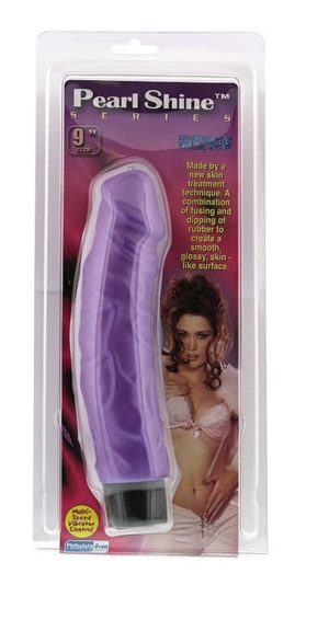 Pearl Shine 9 Vibrator Purple - Realisztikus vibrátorok