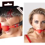 Bad Kitty Red Gag Silicone - Szájpöckök