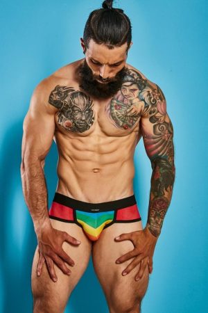 C4M-Mixed Jockstrap-Rainbow-M - Férfi ruházat