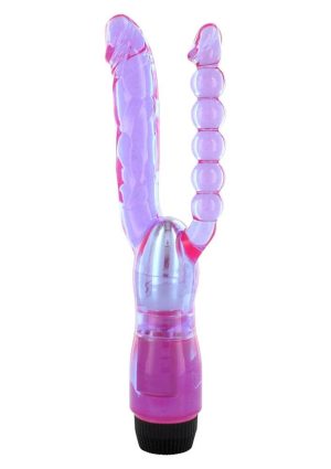 Xcel Double Penetrating Vibrator Purple - Nonfiguratív vibrátorok