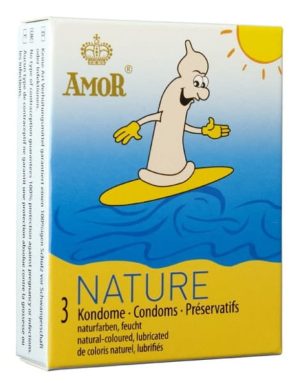 AMOR Nature / 3 pcs content - Óvszerek