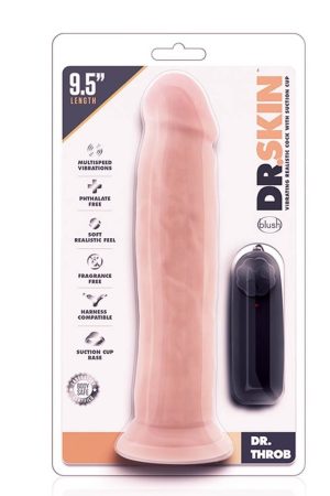 DR. SKIN DR. THROB 9.5INCH VIBR. COCK - Realisztikus vibrátorok