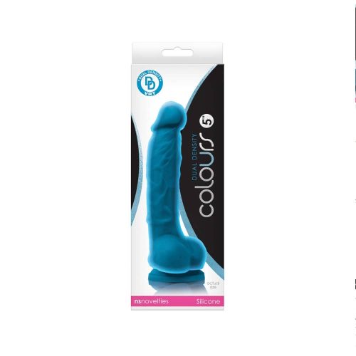 Colours Dual Density 5 inch Dildo Blue - Dongok - Dildók