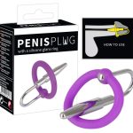 Penis Plug + Silicone Glans Ring - Kiegészítők