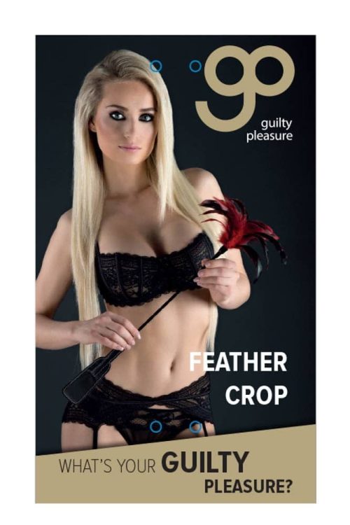 GP Feather Crop Black Red - Korbácsok - Pálcák - Paskolók