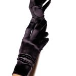 Wrist Length Satin Gloves