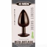 X-MEN Secret Shine Metal Butt Plug Gun Colour S - Fenékdugók