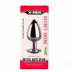 X-MEN Secret Shade Metal Butt Plug Red S - Fenékdugók