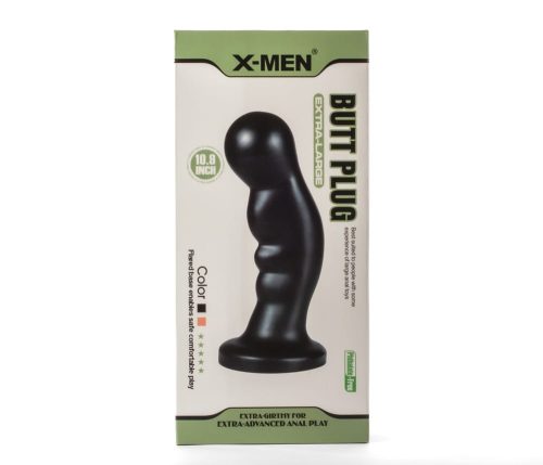 X-Men 10.9" Extra Large Butt Plug Black - Fenékdugók