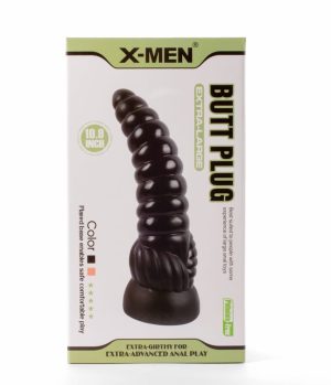 X-Men 10.9" Extra Large Butt Plug Black - Fenékdugók