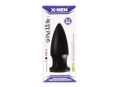 X-MEN 9.2 inch Butt Plug Black - Fenékdugók