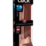 12" Triple Density Cock with Balls Light - Dongok - Dildók