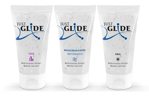 Just Glide 3x50 ml - Vízbázisú síkosítók