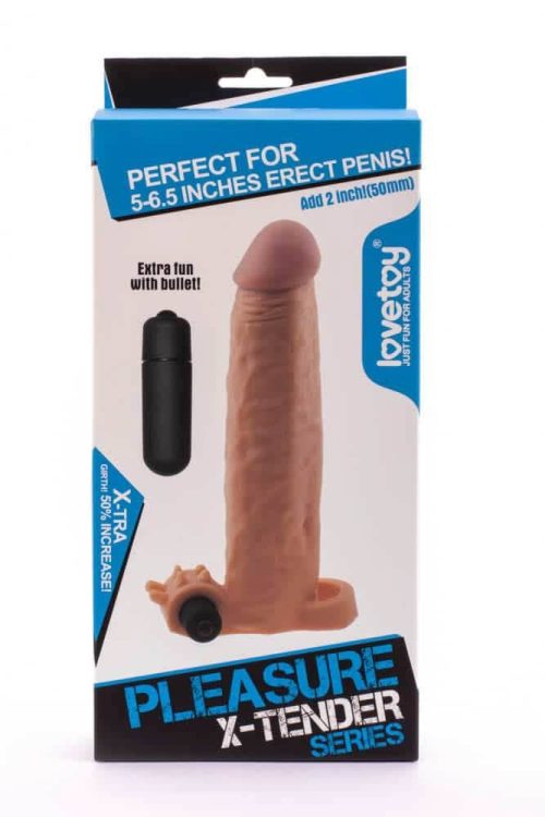 Pleasure X-Tender Vibrating Penis Sleeve #4 - Péniszköpenyek - Hosszabbítók