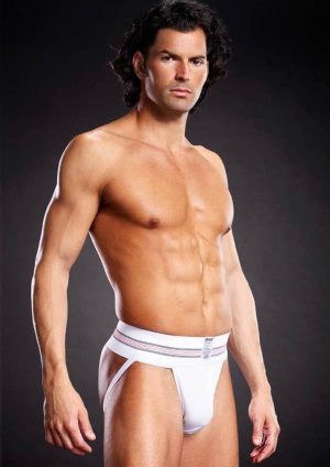 Microfiber Jock Strap White L/XL - Férfi ruházat