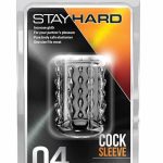 Stay Hard Cock Sleeve 04 Clear - Péniszgyűrűk - Mandzsetták